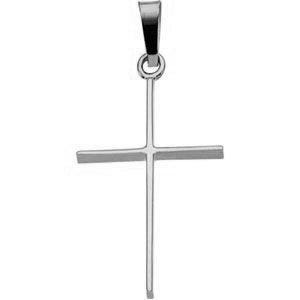 14K  White Gold CROSS PENDANT