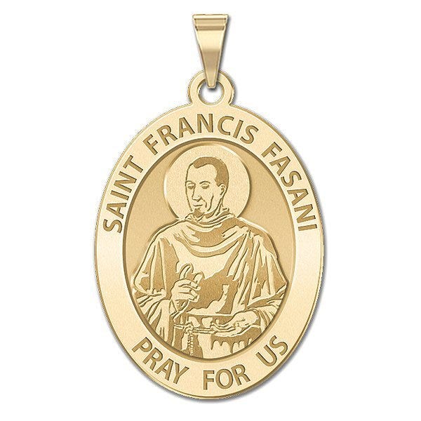 Saint Francis Fasani Oval Religious Medal "EXCLUSIVE"