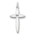 Sterling Silver Laser Designed Cross Pendant