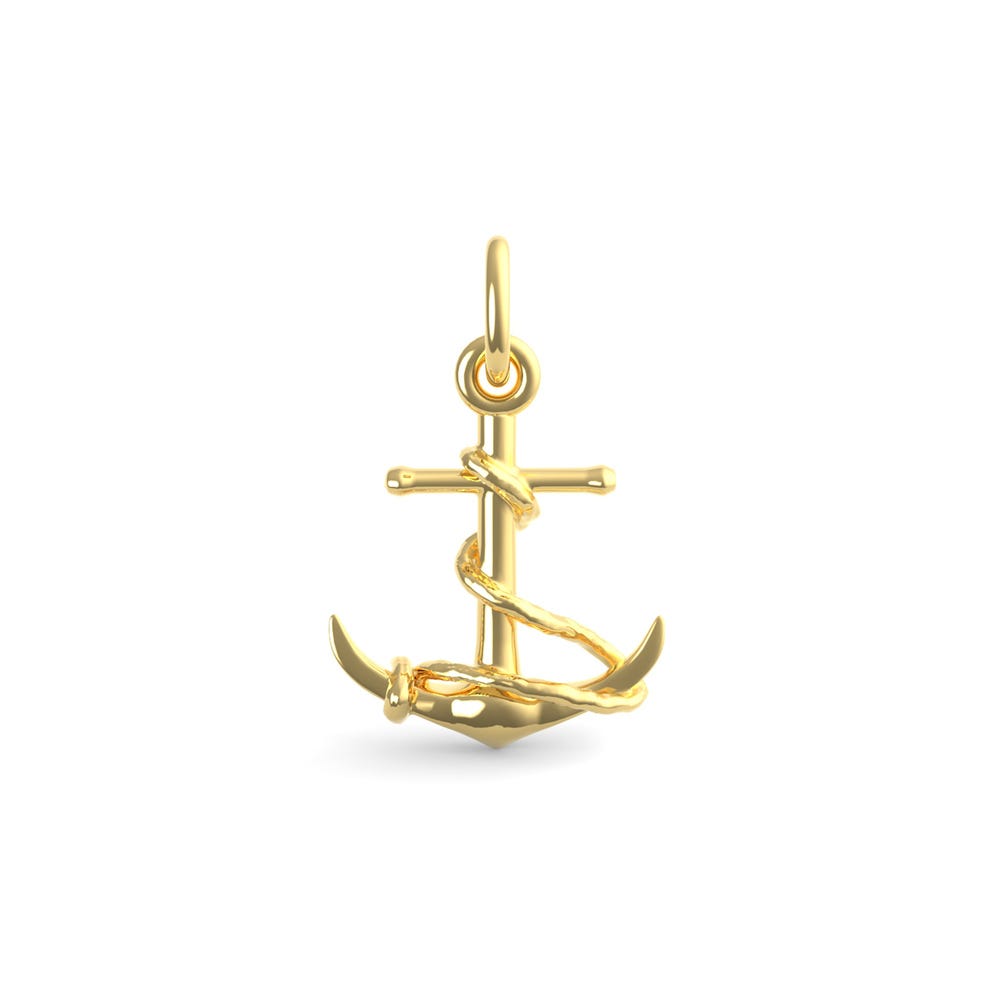 Anchor with Rope Charm(7844)