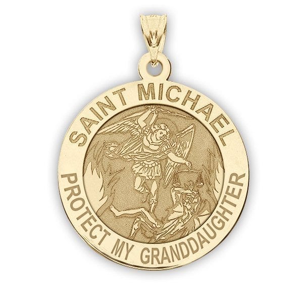 Saint Michael - Protect My Granddaughter - Religious Medal  "EXCLUSIVE"