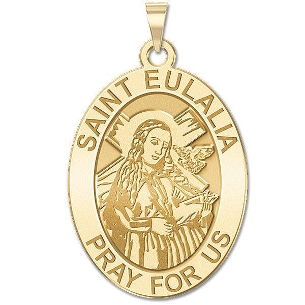 Saint Eulalia Oval Religious Medal