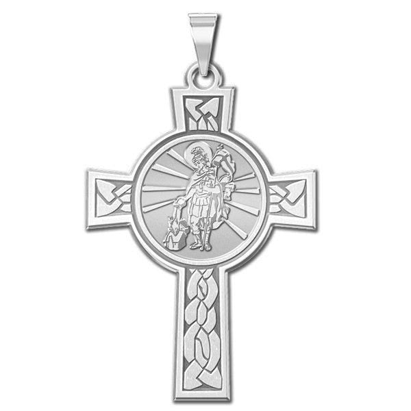 Saint Florian Cross Religious Medal  "EXCLUSIVE"