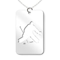 Hockey Goalie Cut-out Rectangle Pendant