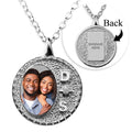 Fancy Round Border w/ Initials and Cubic Zirconias Oval Shape Photo