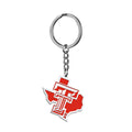 Texas Tech Color Enamel Outline Logo Keychain