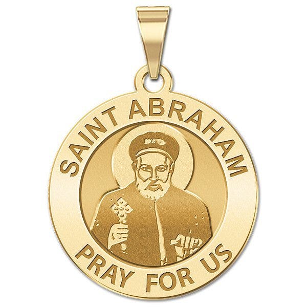 Saint Abraham Religious Round Medal