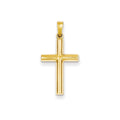 14k Hollow Cross Pendant