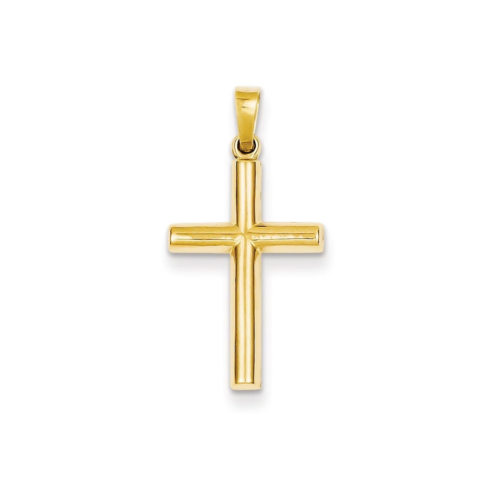 14k Hollow Cross Pendant