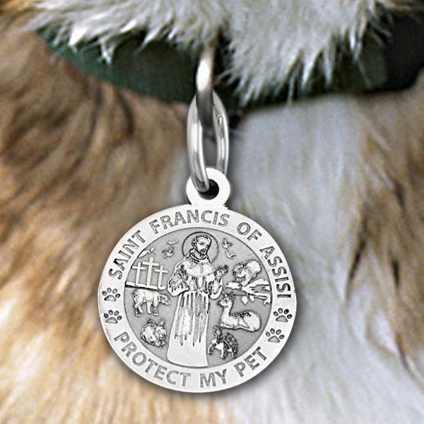 Saint Francis of Assisi - "Protect My Pet" Pet Tag