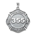 Personalized Firefighter Badge with Your Number & Department