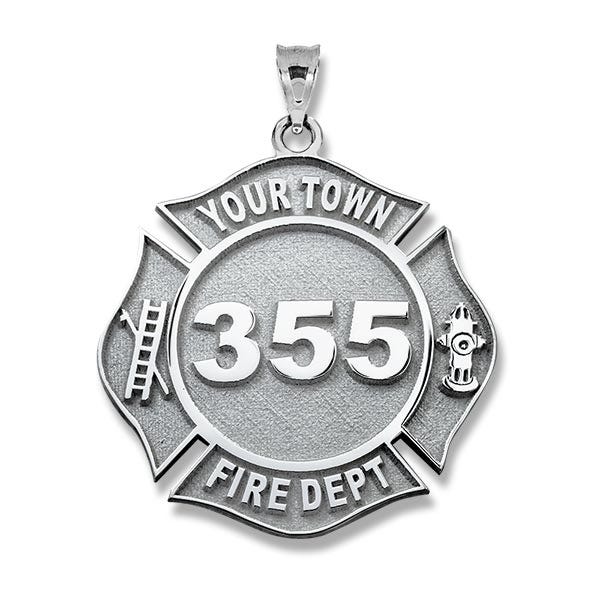 Personalized Firefighter Badge with Your Number & Department