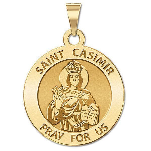 Saint Casimir Round Religious Medal