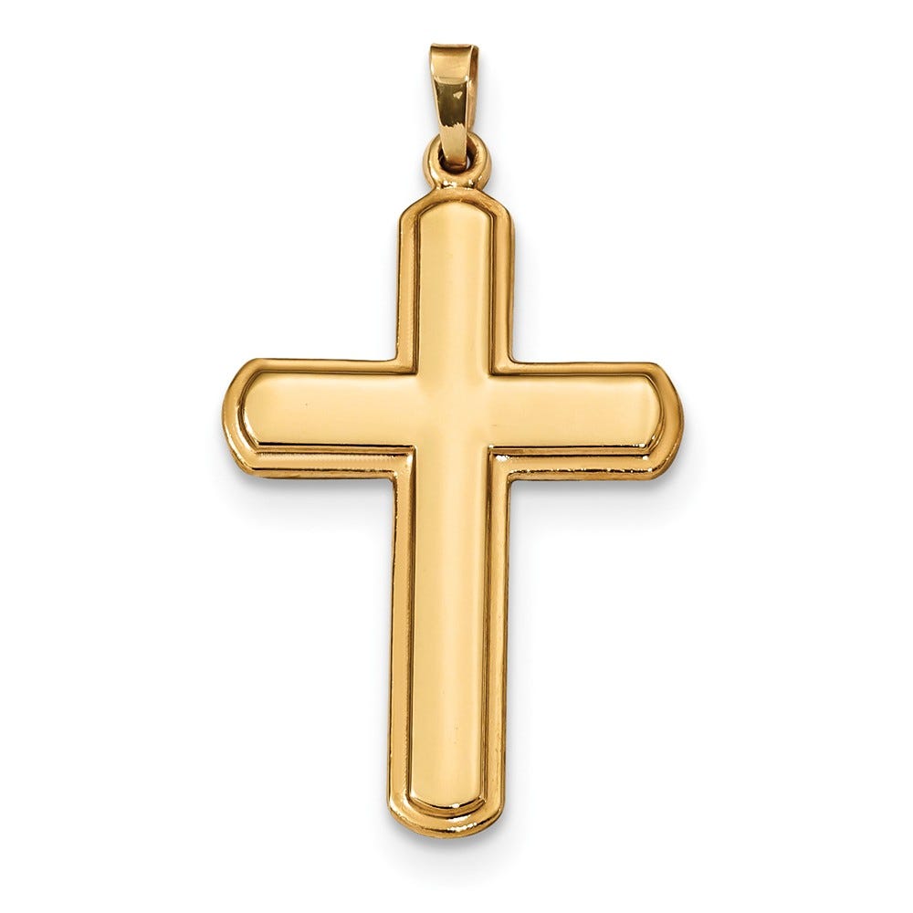14k Polished Latin Cross Pendant