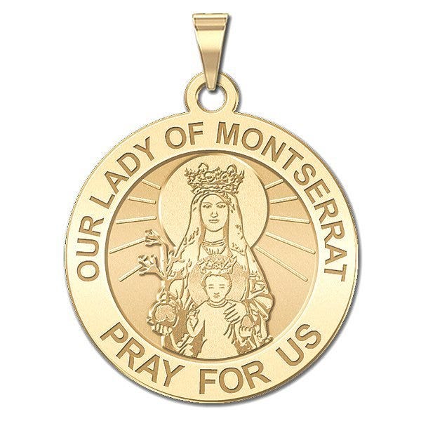 Our Lady of Montserrat Religious (English) Medal