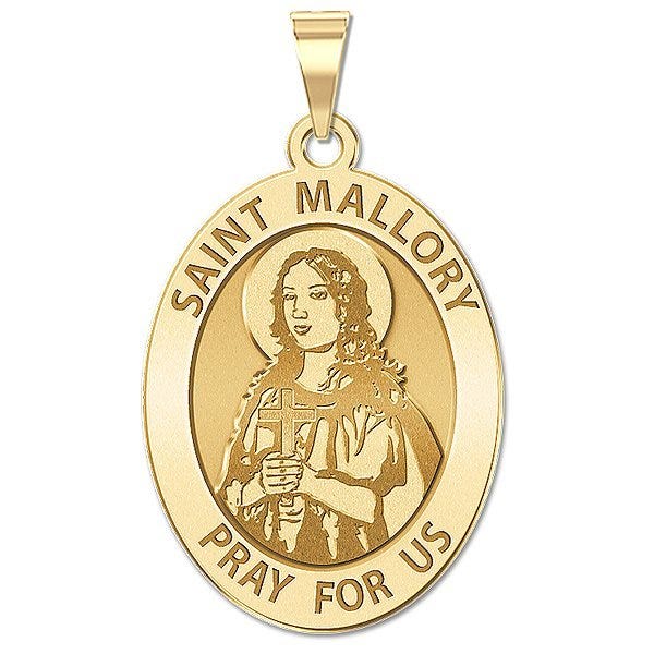 Saint Mallory Oval Religious Medal  "EXCLUSIVE"