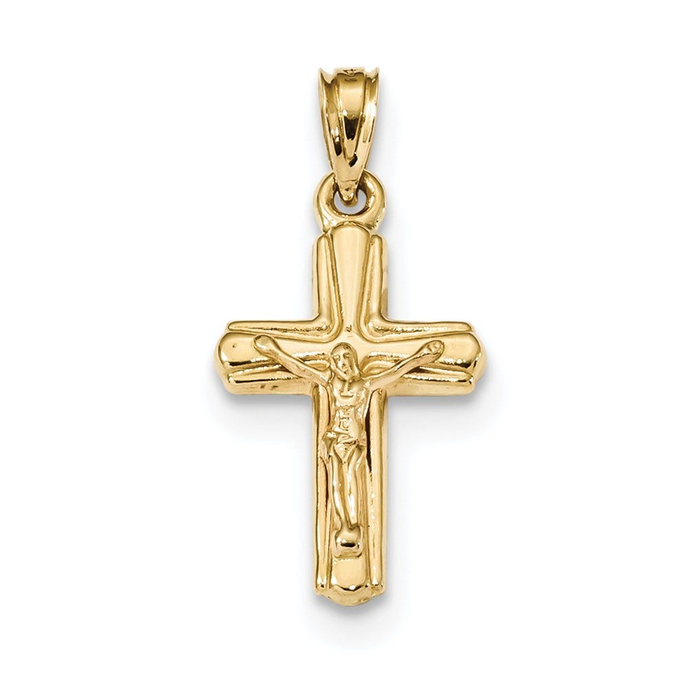 14k Reversible Crucifix /Cross Pendant