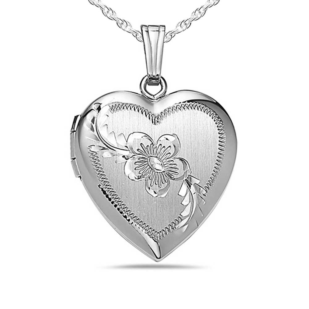 Silver Heart Photo Locket
