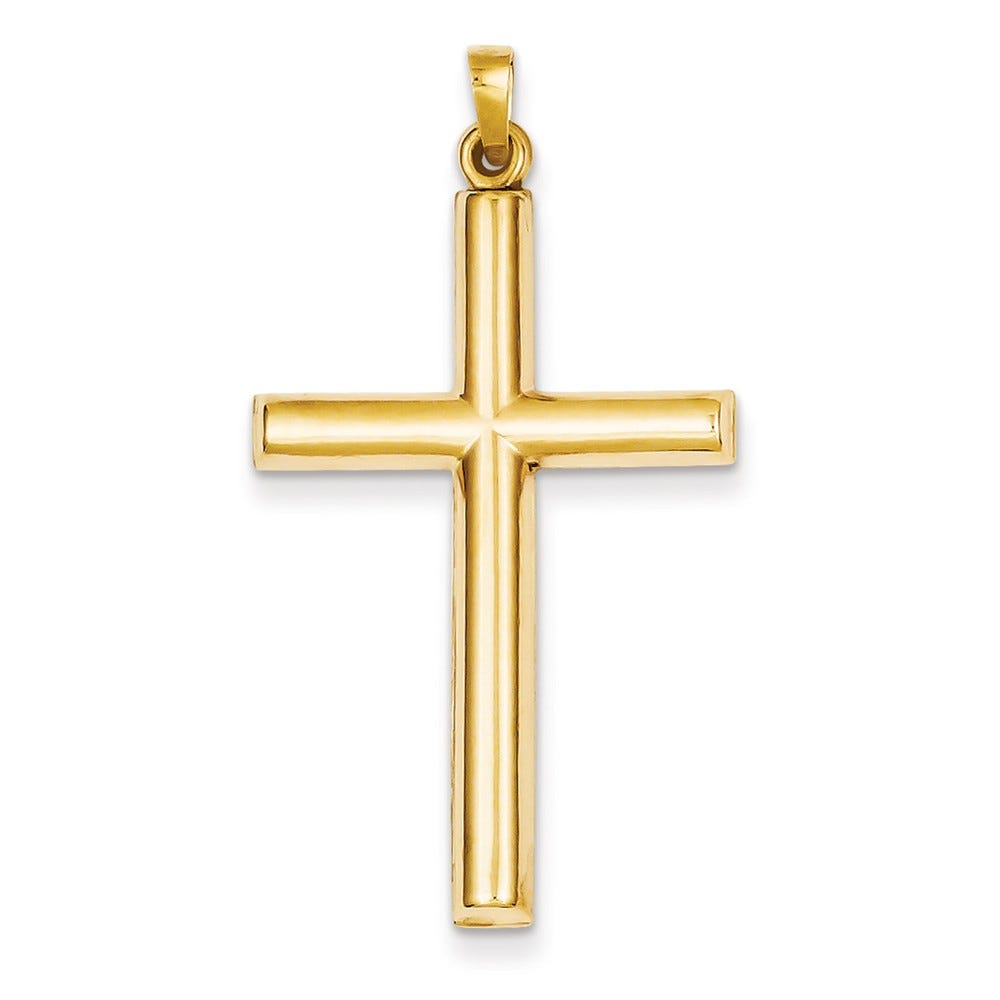 14k Hollow Cross Pendant