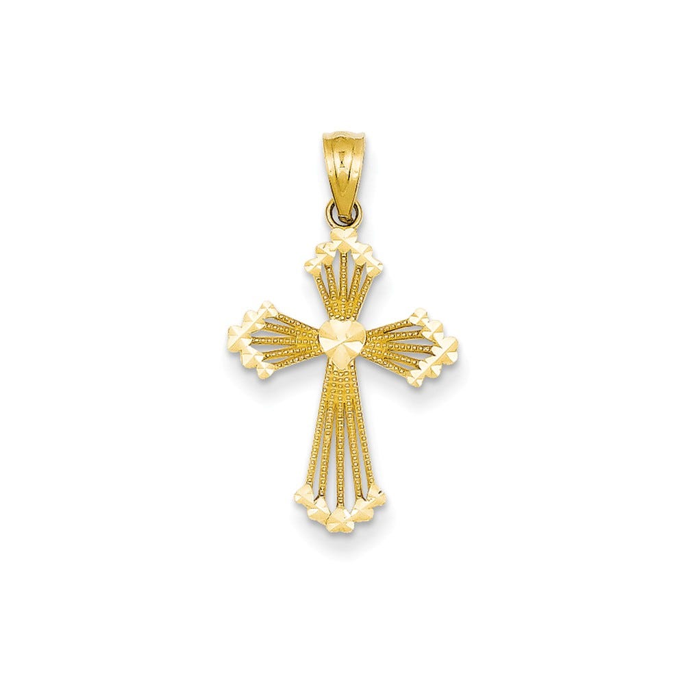 14k Passion Cross Pendant