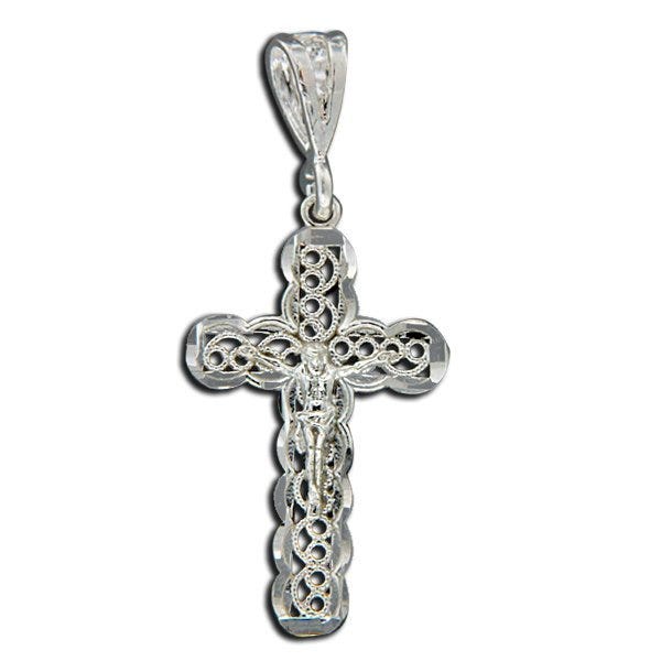 Sterling Silver Crucifix Cross Pendant