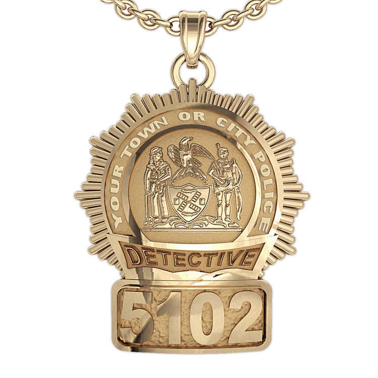 Personalized New York Detective Badge with Your Number & Department