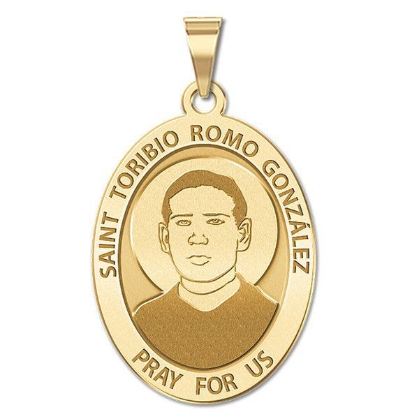 Saint Toribio Romo Gonzalez - Oval Religious Medal