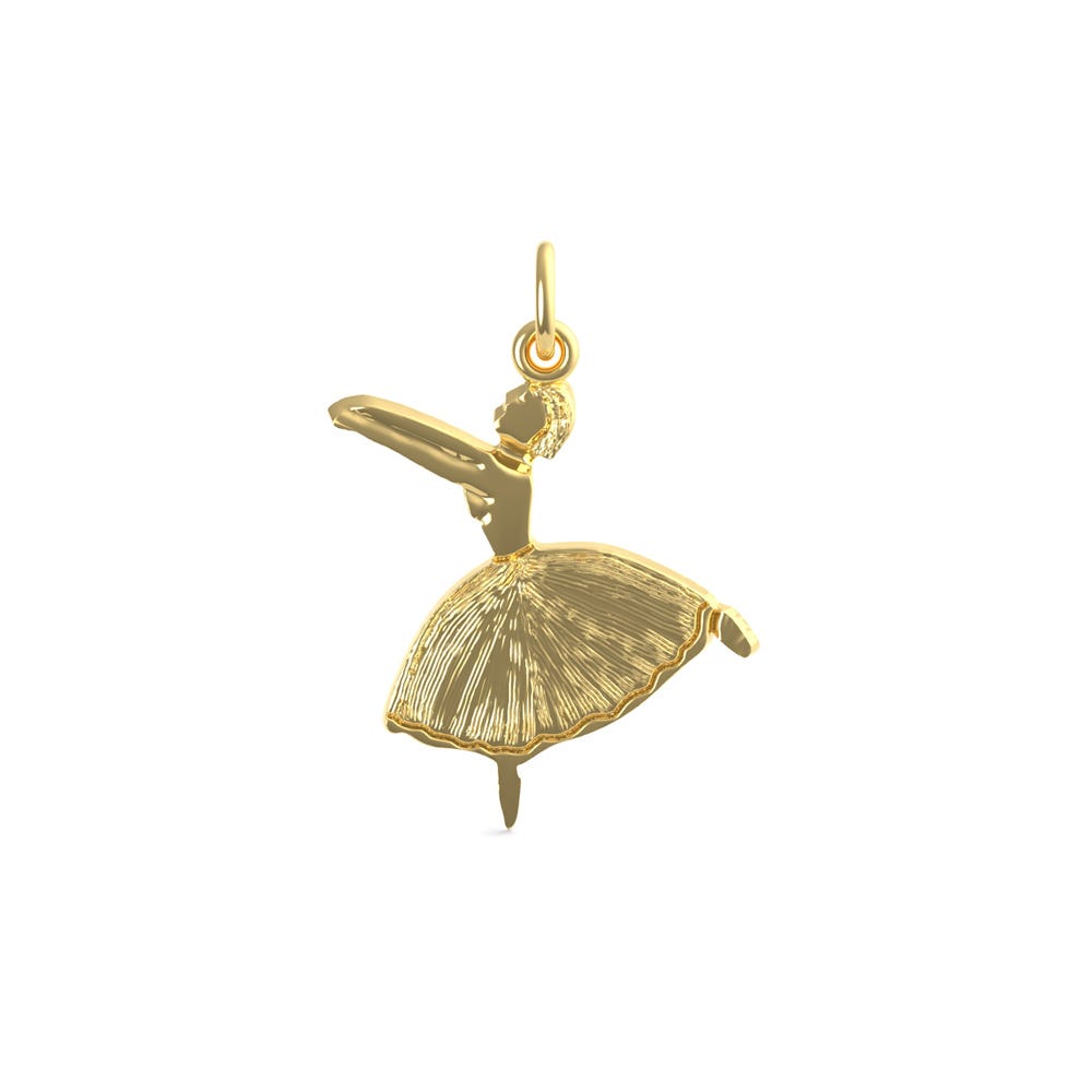 Ballet Dancer W/ Skirt Charm