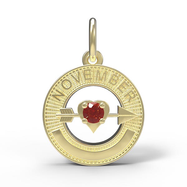 Novemeber Love Birthstone Charm