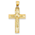 14k Ornate-Tips Crucifix Charm