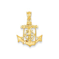 14k Mariners Cross Pendant