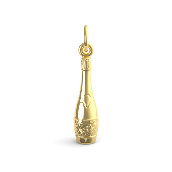 Champagne Bottle Charm(Style 8257)