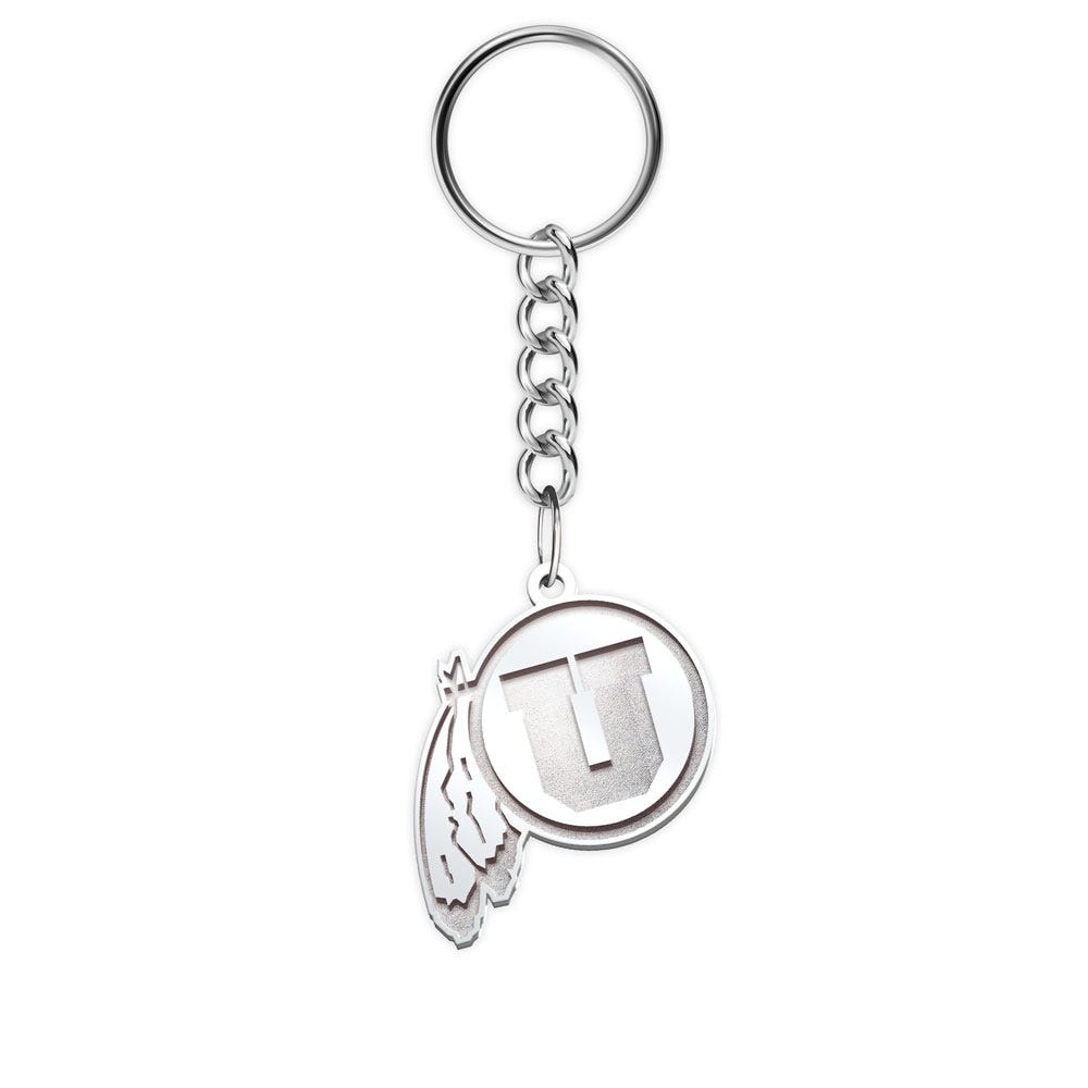 University of Utah Feathered U Keychain