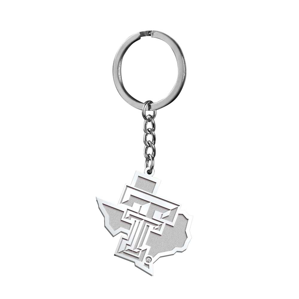 Texas Tech Outline Logo Keychain