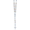 Polished Rosary Necklace /with Miraculous Medal