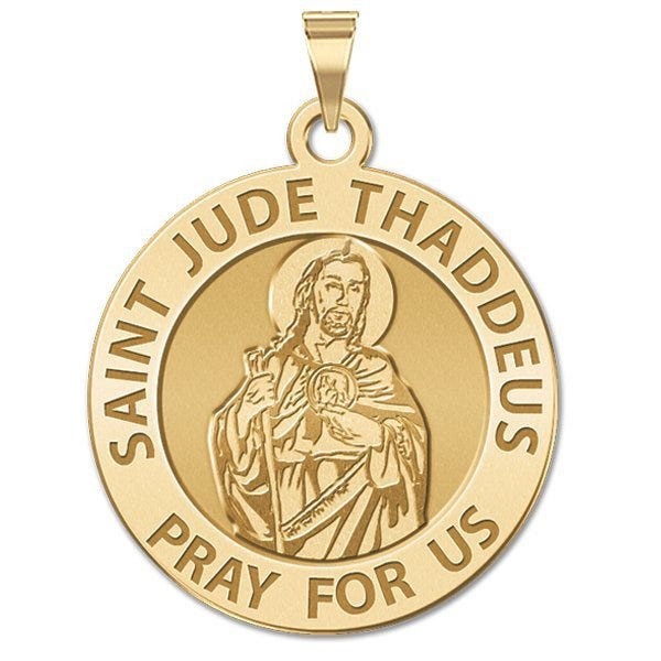 14K Gold Saint Jude Religious Medal