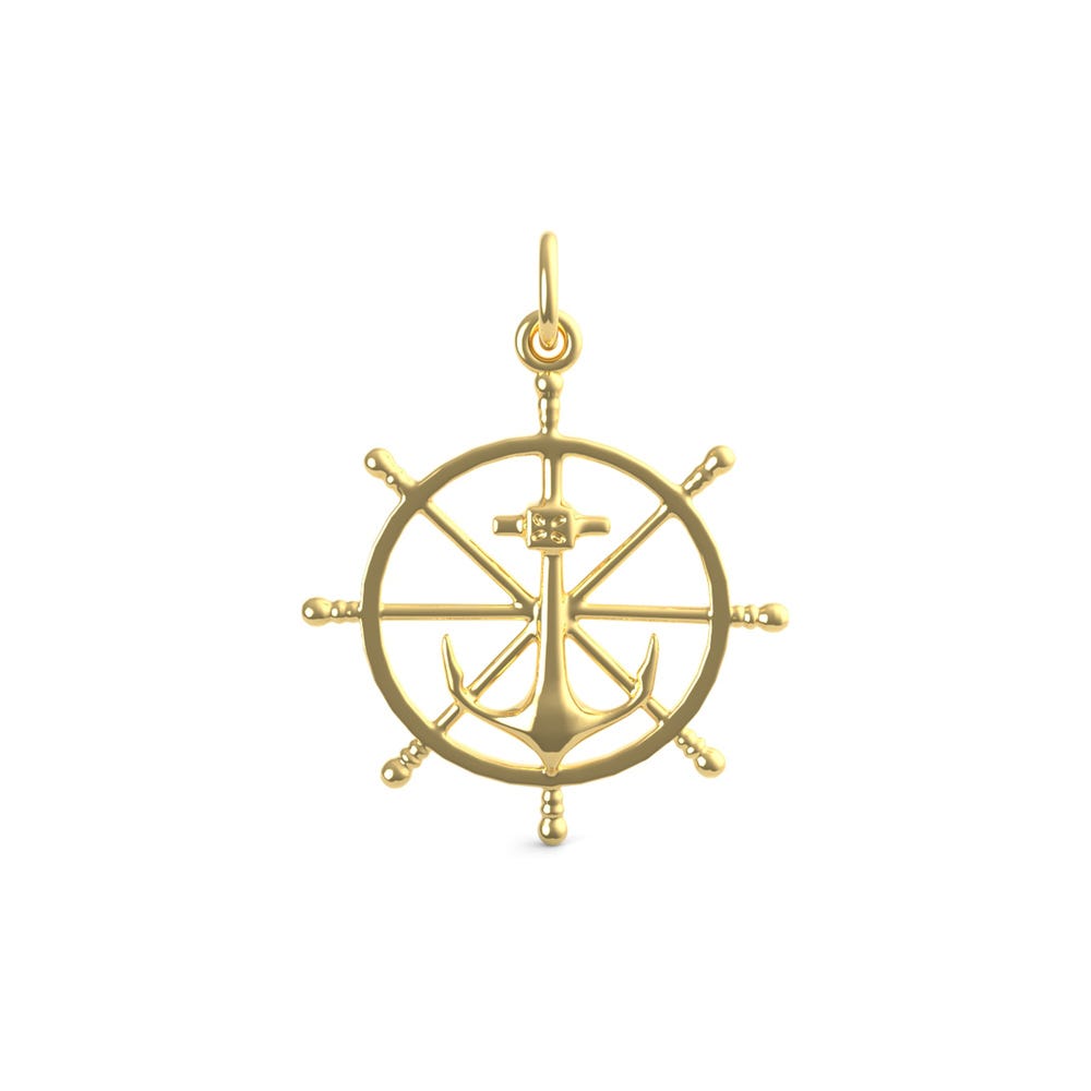 Anchor & Ship Wheel Charm(1584)