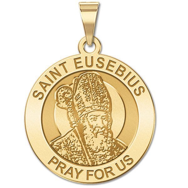 Saint Eusebius Religious Round Medal  "EXCLUSIVE"