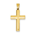 14k Hollow Cross Pendant