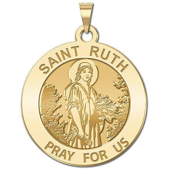 Saint Ruth Round Religious Medal