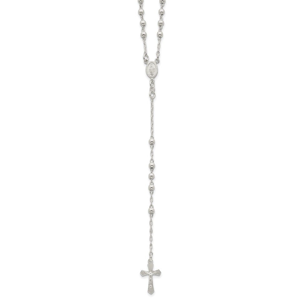 Sterling Silver Polished Rosary