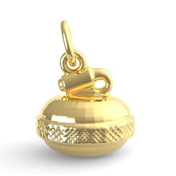 Curling Stone Charm