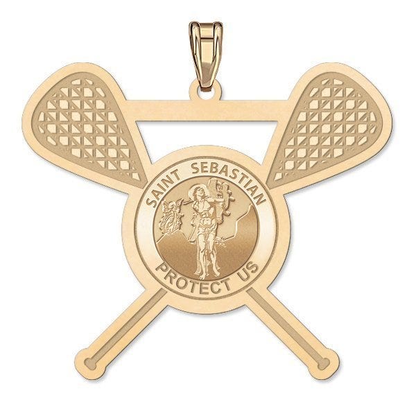 Exclusive Saint Sebastian Lacrosse Pendant