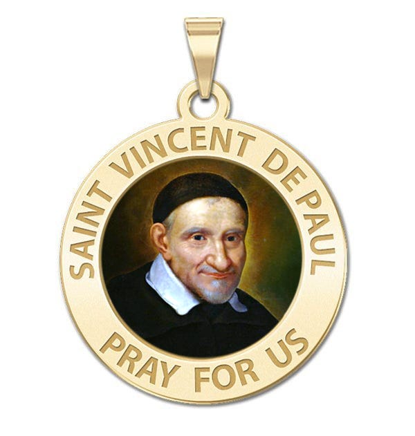 Saint Vincent De Paul Religious Medal Color