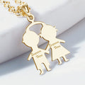 Engravable Boy & Girl Pendant or Charm