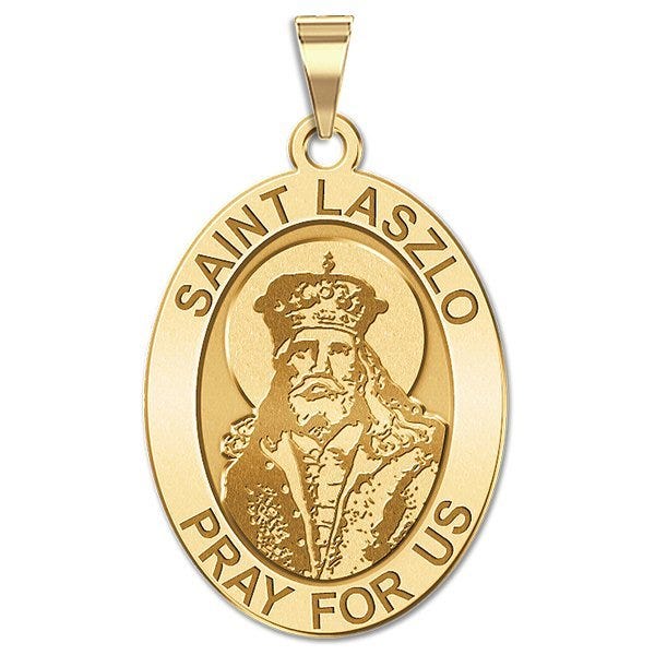 Saint Laszlo Oval Religious Medal  "EXCLUSIVE"