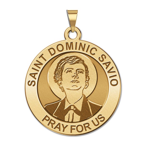 Saint Dominic Savio Round Religious Medal