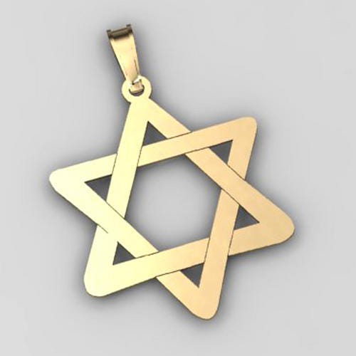 "Star of David" Cut-Out Pendant