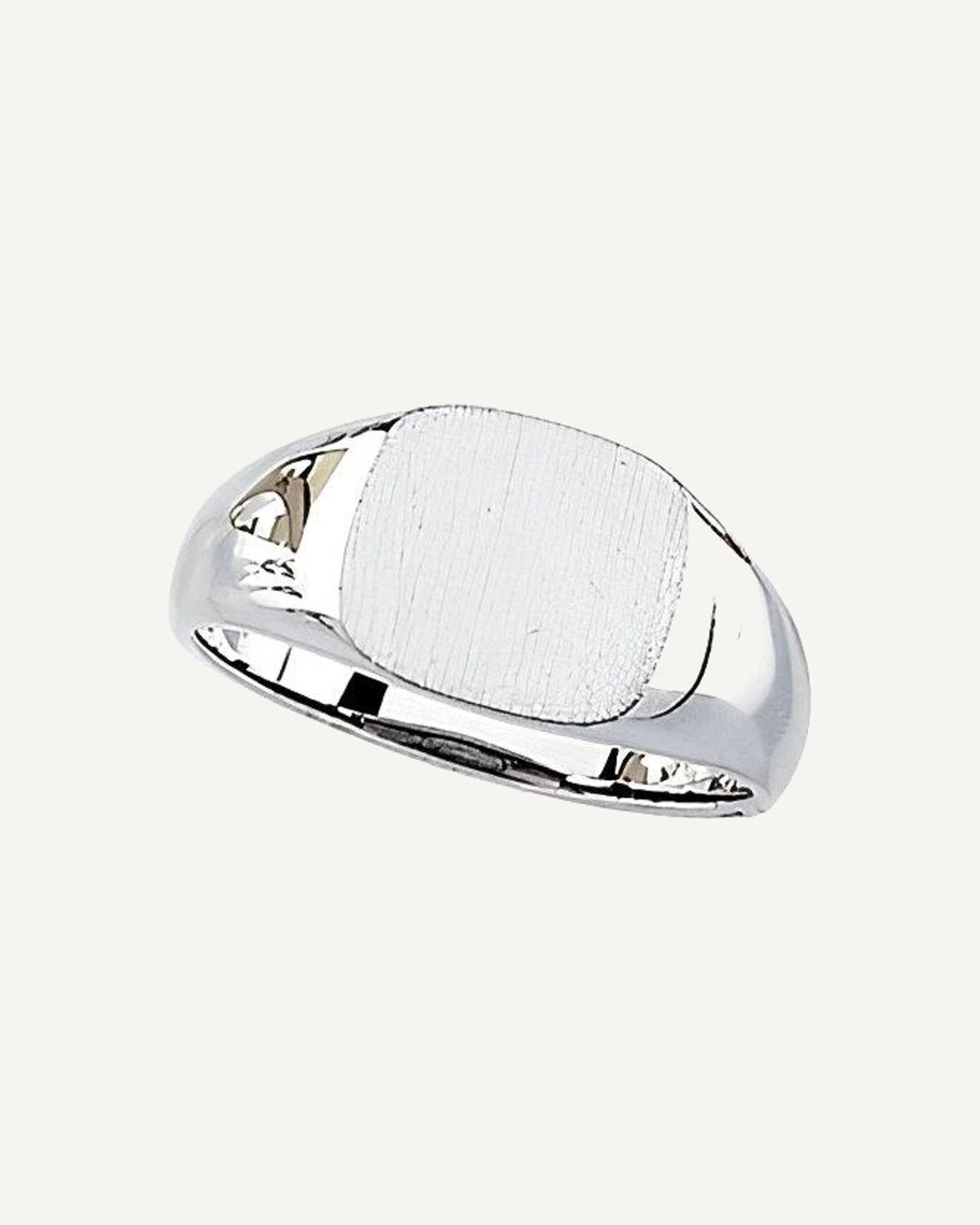 Sterling Silver Boy's Square Signet Ring