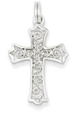 Sterling Silver Filigree Cross Charm